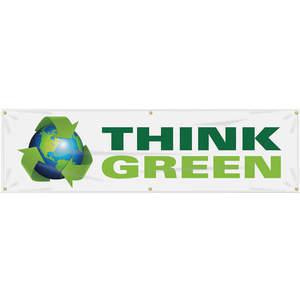 ACCUFORM SIGNS MBR702 Banner Think Green 28 x 96 Zoll | AC4XJB 31A739