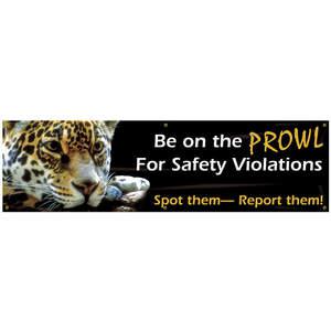 ACCUFORM SIGNS MBR804 Banner „Be On The Prowl“ 28 x 96 Zoll | AC4XJE 31A742