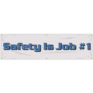 ACCUFORM SIGNS MBR844 Banner „Safety Is Job 1“ 28 x 96 Zoll | AC4XKB 31A762