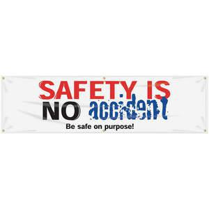 ACCUFORM SIGNS MBR947 Banner „Sicherheit ist kein Unfall“ 28 x 96 Zoll | AC4XHB 31A716