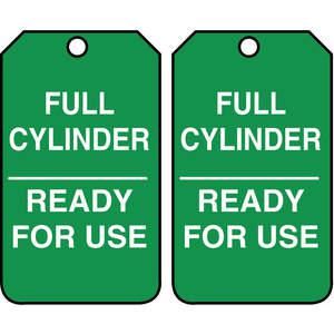 ACCUFORM SIGNS MGT203PTP Cylinder Tag 5-3/4 x 3-1/4 - Pack Of 25 | AD4TRT 43Z325