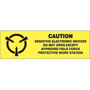 ACCUFORM SIGNS MPC315 Label Caution Sensitive Electric Device 2 x 5/8 500/rl | AC6VEN 36J816