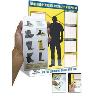 ACCUFORM SIGNS PPE248 Diagramm/Etikett für persönliche Schutzausrüstung, Bookkit | AD2TGE 3TZG4