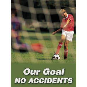 ACCUFORM SIGNS PST128 Poster „Unser Ziel: Keine Unfälle“, 18 x 24 Zoll | AC4WYH 31A048