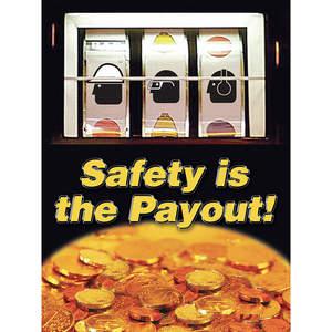 ACCUFORM SIGNS PST135 Poster Safety Is The Payout 18 x 24 Inch | AC4WYM 31A052
