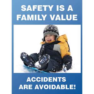 ACCUFORM SIGNS PST168 Poster Safety Is A Family 18 x 24 Zoll | AC4WYV 31A059