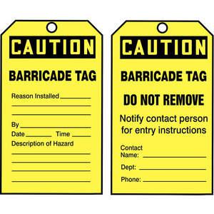 ACCUFORM SIGNS TAR160 Caution Tag By The Roll 6-1/4 x 3 - Pack Of 250 | AD4TPC 43Z241