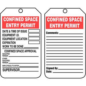 ACCUFORM SIGNS TCS323PTP Permit Tag 5-3/4 x 3-1/4 - Pack Of 25 | AD4TRC 43Z304