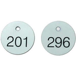 ACCUFORM SIGNS TDG301WT Nummerierte Schilder 1-1/8 Zoll 101 bis 200 – Packung mit 100 Stück | AE9MZD 6KXR0