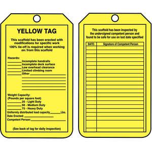 ACCUFORM SIGNS TRS208CTP Status Alert Tag 5-3/4 x 3-1/4 - Pack Of 25 | AD4TQK 43Z277