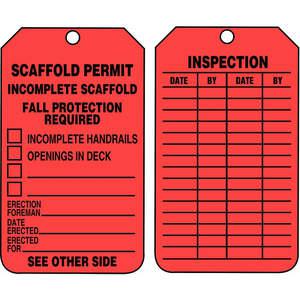ACCUFORM SIGNS TRS320PTP Permit Tag 5-3/4 x 3-1/4 - Pack Of 25 | AD4TQG 43Z273