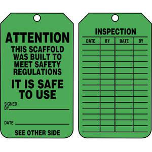 ACCUFORM SIGNS TRS328PTP Status Alert Tag 5-3/4 x 3-1/4 - Pack Of 25 | AD4TPY 43Z261
