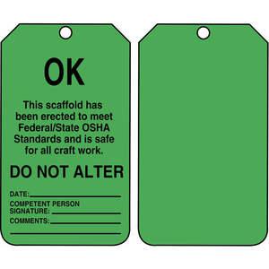 ACCUFORM SIGNS TSS103CTP Status Alert Tag 5-3/4 x 3-1/4 - Pack Of 25 | AD4TQP 43Z284