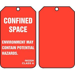 ACCUFORM SIGNS TSS820CTP Hazard Tag 5-3/4 x 3-1/4 - Pack Of 25 | AD4TRD 43Z305