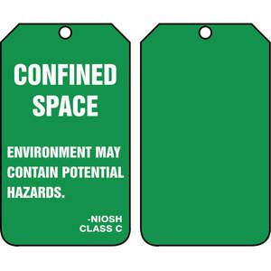 ACCUFORM SIGNS TSS824PTP Hazard Tag 5-3/4 x 3-1/4 - Pack Of 25 | AD4TRG 43Z310
