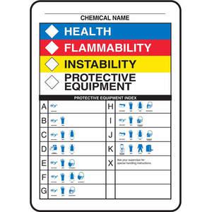 ACCUFORM SIGNS ZFD841VA Chemical Label 7 Inch Width 10 Inch Height | AF4PHK 9E576