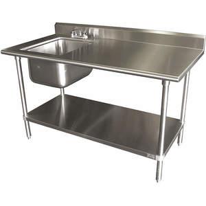 ADVANCE TABCO KMS-11B-305L Scullery Sink With Right Work Table Floor | AC9RCT 3JDT8