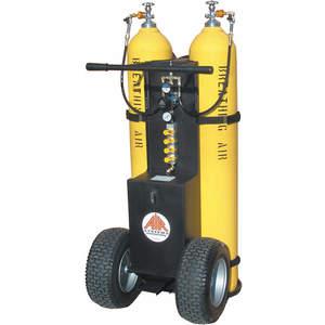 AIR SYSTEMS INTERNATIONAL MP-2300ENB Air Cylinder Cart, 2 Cylinder, 5000 psi, 4 Outlet | CD6JQE