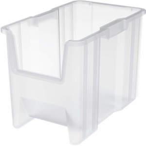 AKRO-MILS 13014SCLAR Stacking Bin, 17-1/2 Inch Length, 10-7/8 Inch Width, 12-1/2 Inch Height, Clear | AA2AFP 10A163