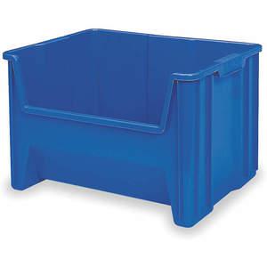 AKRO-MILS 13017BLUE Stacking Bin, 15-1/4 Inch Length, 19-7/8 Inch Width, 12-7/16 Inch Height, Blue | AD8CWH 4HY35