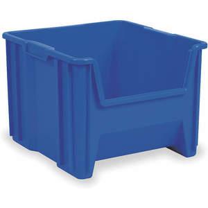 AKRO-MILS 13018BLUE Stacking Bin, 17-1/2 Inch Length, 16-1/2 Inch Width, 12-1/2 Inch Height, Blue | AD8CWP 4HY45