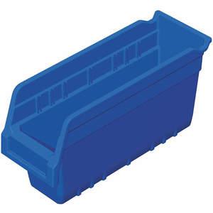 AKRO-MILS 30040BLUE Shelf Bin, 11-5/8 Inch Length, 4-1/8 Inch Width, 6 Inch Height, Blue | AD8GTR 4KEX6