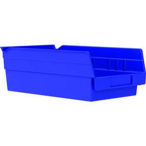 AKRO-MILS 30130BLUE Shelf Bin, 11-5/8 Inch Length, 6-5/8 Inch Width, 4 Inch Height, Blue | AE6ZDW 5W841