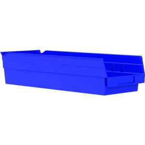 AKRO-MILS 30138BLUE Shelf Bin, 17-7/8 Inch Length, 6-5/8 Inch Width, 4 Inch Height, Blue | AE6ZEA 5W845