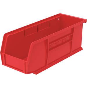 AKRO-MILS 30224RED Hang/Stack Bin, 10-7/8 Inch Length, 4-1/8 Inch Width, 4 Inch Height, Red | AC3EAN 2RV94