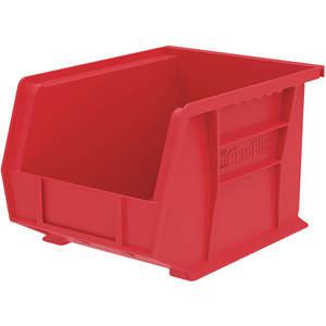 AKRO-MILS 30239RED Hang/Stack Bin, 10-3/4 Inch Length, 8-1/4 Inch Width, 7 Inch Height, Red | AE6ZEY 5W866
