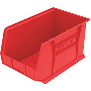 AKRO-MILS 30260RED Hang/Stack Bin, 10 Inch Height, 11 Inch Width, 18 Inch Depth, Red | AB3MWU 1UGP8