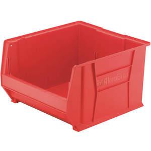 AKRO-MILS 30289RED Super Size Bin, 23-7/8 Inch Length, 18-1/4 Inch Width, 12 Inch Height, Red | AD8VQW 4MXK6