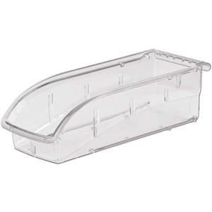 AKRO-MILS 305A5 Hang And Stack Bin, 10-7/8 Inch Length, 4-1/8 Inch Width, 3-1/4 Inch Height, Clear | AE8XMW 6GDL7
