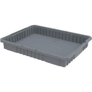 AKRO-MILS 33223GREY Divider Box, 22-1/2 Inch Length, 17-3/8 Inch Width, 3-1/8 Inch Height, Gray | AA2ADT 10A120