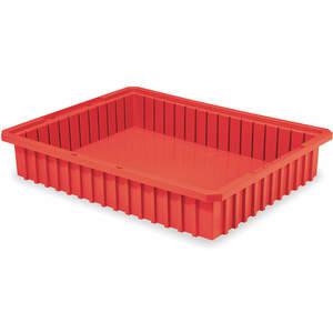 AKRO-MILS 33224RED Divider Box, 22-3/8 Inch Length, 17-3/8 Inch Width, 4 Inch Height, Red | AC3DYT 2RV46