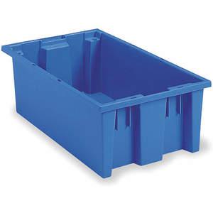 AKRO-MILS 35190BLUE Nest and Stack Container, 19-1/2 Inch Length, Blue | AJ2HYT 5KY96