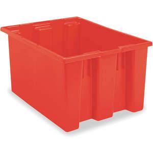 AKRO-MILS 35195RED Nest and Stack Container, 19-1/2 Inch Length, Red | AJ2HYW 5KY99