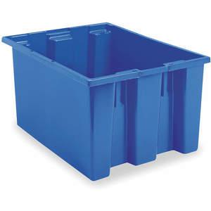 AKRO-MILS 35225BLUE Nest and Stack Container, 23-1/2 Inch Length, Blue | AJ2HZA 5LA14