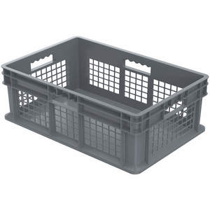 AKRO-MILS 37678GREY Container, 23-3/4 Inch Length, 15-3/4 Inch Width, Gray | AE7JRH 5YN13