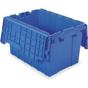 AKRO-MILS 39120BLUE Attached Lid Container, 12 Gallon, 21-1/2 Inch Length, 12-1/2 Inch Height, Blue | AE4JRG 5LA33