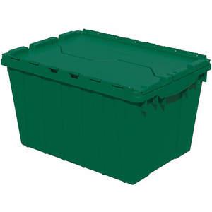 AKRO-MILS 39120GRN Attached Lid Container, 12 Gallon, 21-1/2 Inch Length, 12-1/2 Inch Height, Green | AA8DWV 18C526