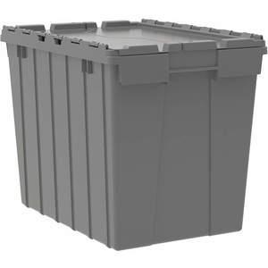 AKRO-MILS 39170 Attached Lid Container, 17 Gallon, 21-1/2 Inch Length, 17 Inch Height, Gray | AA9BGF 1BZ16