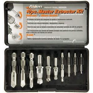 ALDEN 1007P Drill/extractor Set 10 Piece #5-1/2 Inch Cap | AD7EUU 4DZL7