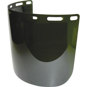 ALLEGRO SAFETY 06BG-DG Browguard Replacement Visor, Dark Green, Pack Of 10 | AG8EWW