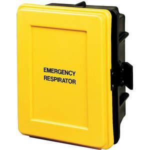 ALLEGRO SAFETY 4400 Respirator Storage Wall Case, 14 x 9 1/2 x 18 Inch Size, Black/Yellow | AF6BQT 9W917