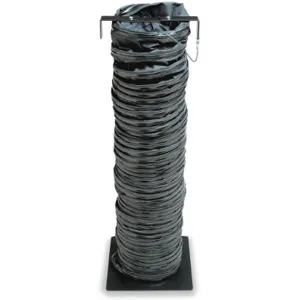 ALLEGRO SAFETY 9650-25EX Statically Conductive Ducting, 25 ft. Length, Vinyl & Polyester Construction, Black | AE3YRF 5GVX3