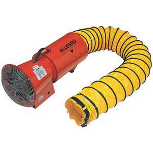 ALLEGRO SAFETY 9514-25E AC Axial Blower, 8 Inch Dia., With Canister 25 Feet, 220V | AG8FNZ