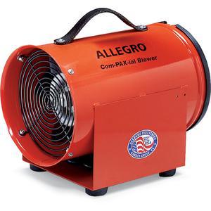 ALLEGRO SAFETY 9537 DC Compaxial Metal Blower, 8 Inch Dia., 1/4 Hp | AG8FTY