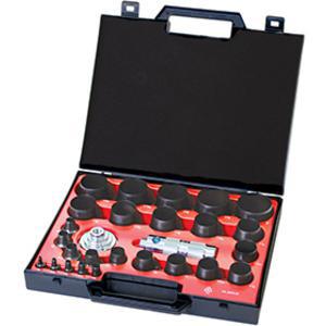 ALLPAX GASKET CUTTER SYSTEMS AX1302 Hollow Punch Tool Kit, Polypropylene Carrying Case , 27 Pieces | AG8XVP
