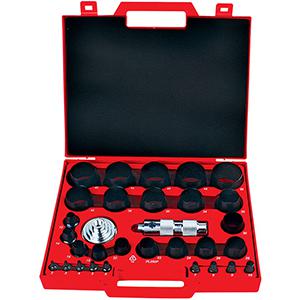 ALLPAX GASKET CUTTER SYSTEMS AX1352 Hollow Punch Tool Kit, Polypropylene Carrying Case , 31 Pieces | AG8XVT